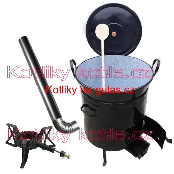 Zabijačkový kotlový set 80 L + hořák + kouřovod zdarma!