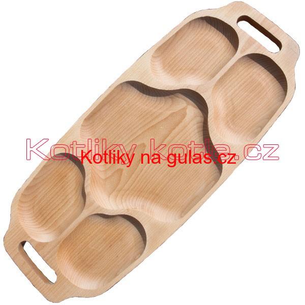 Servírovací dřevěný podnos