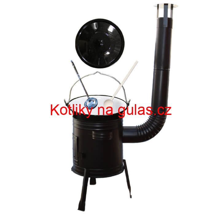 Smaltovaný kotlík 16 L (1,2 mm) + kovová kotlina 39 CLASSIC (KOV)