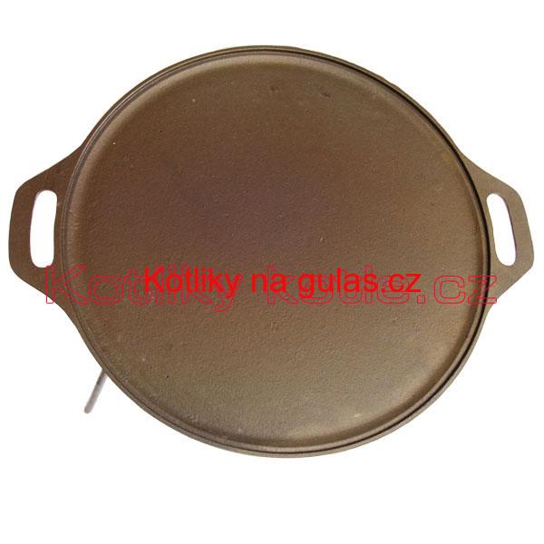 Litinová grilovací pánev s nožičkami