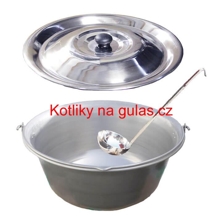 Nerezový kotlík 15 L (1,5 mm) + nerezová poklice