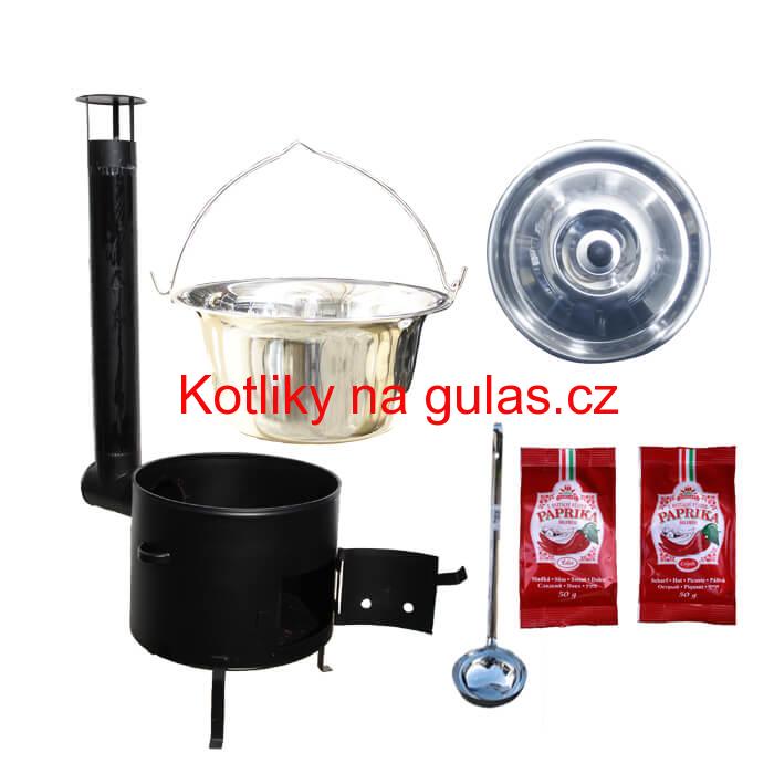 Kotlíkový gulášový set 36 CLASSIC + 15 L nerezový kotlík (1,2 mm)