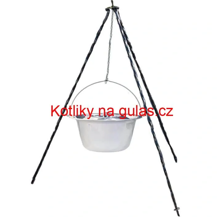 Nerezový kotlík 10 L INOX + poklice + stojan CLASSIC