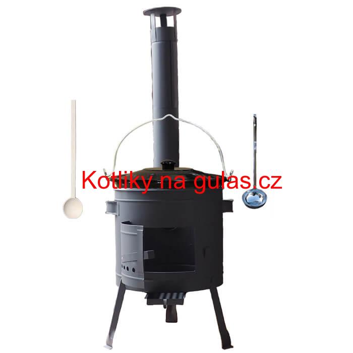 Kotlíkový gulášový set 42 PLUS 600 + smaltovaný kotlík 20 L
