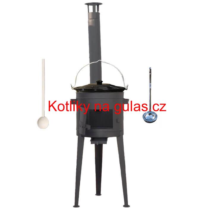 Kotlíkový gulášový set 42 PLUS 600 + smaltovaný kotlík 25 L