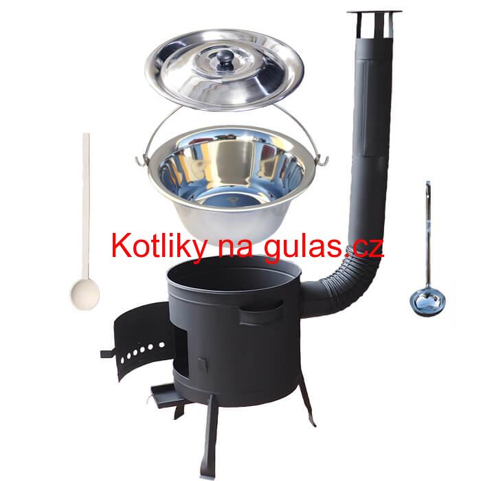 Nerezový kotlík 30 L (1,2 mm) + nízká kotlina 45 cm PLUS 600