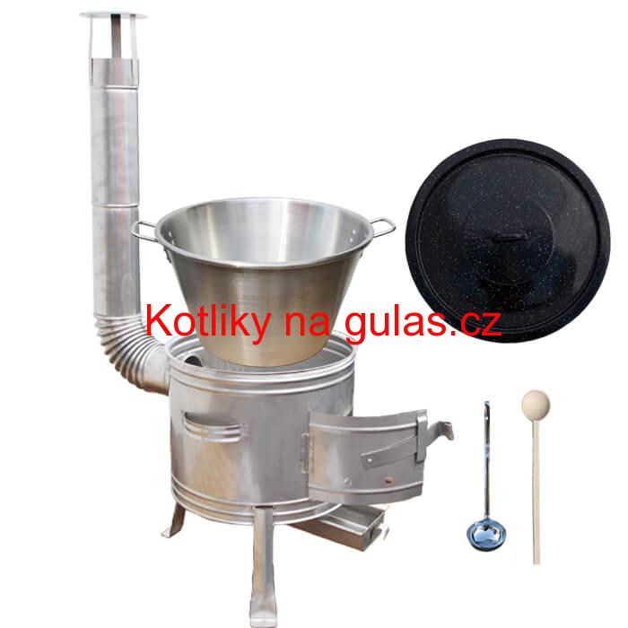 Nerezový kotel 40 L + nerezová kotlina 45 cm TOPLUX