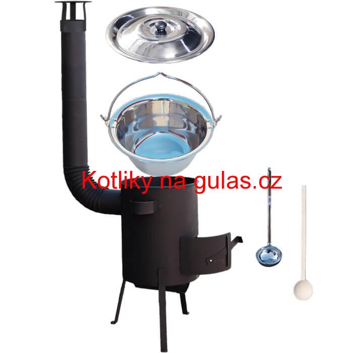 Nerezový kotlík 20 L (1,2 mm) + žáruvzdorná kotlina 42 PLUS 600 4 MM
