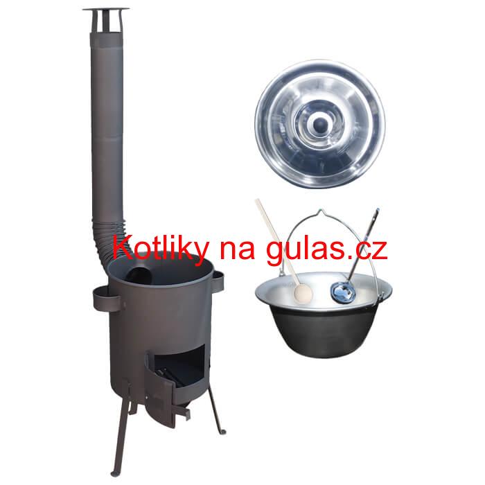 Nerezový kotlík 20 L (1,5 mm) + žáruvzdorná kotlina 42 PLUS 600 4 MM