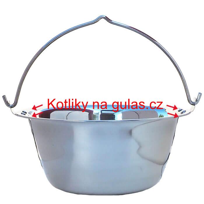 Nerezový kotlík 20 L (0,8 mm) s nýty