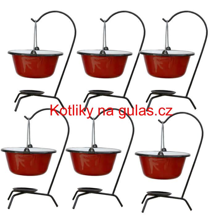 Servírovací souprava SMALT RED 6 ks