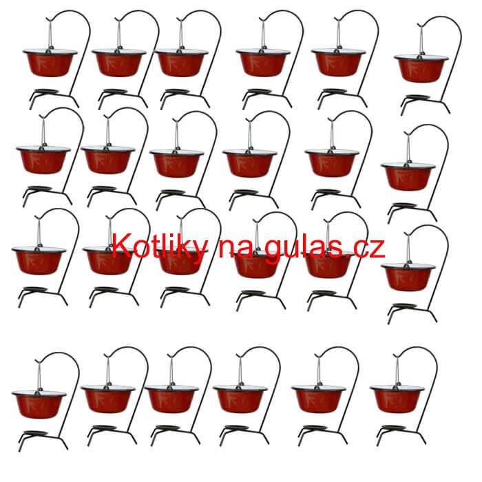 Servírovacia súprava SMALT RED 24 ks