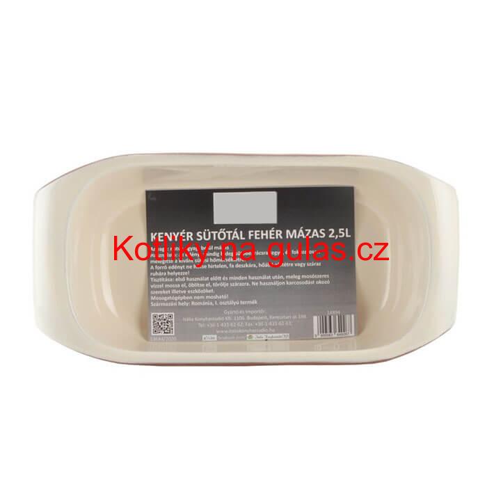 Hliněný pekáč na chleba s glazurou 2,5 L