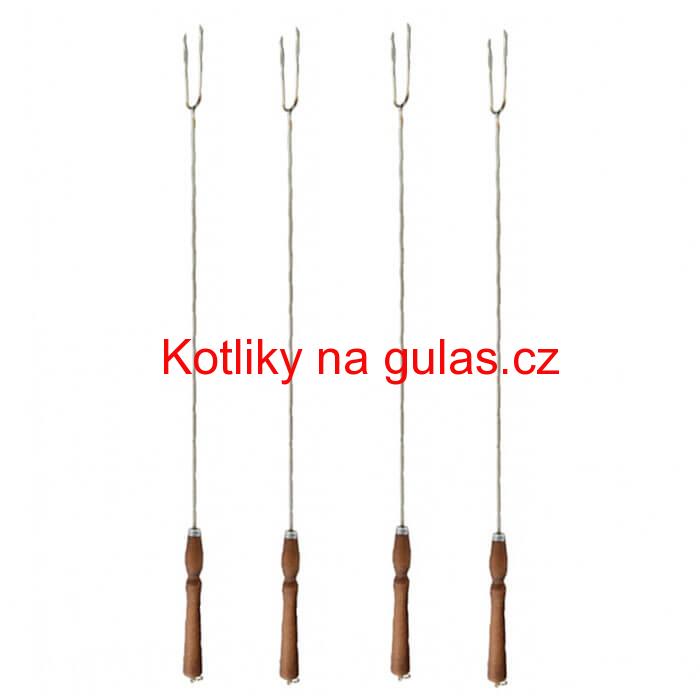Vidličky na opékání 90 cm, 4 ks NEREZ