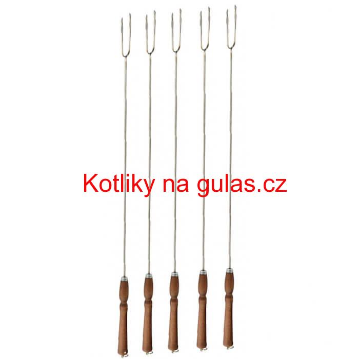 Vidličky na opékání 90 cm, 5 ks NEREZ
