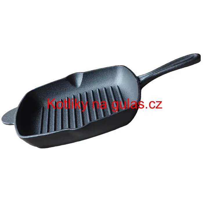 Litinová pánev na grilování a pečení 26 x 26 cm