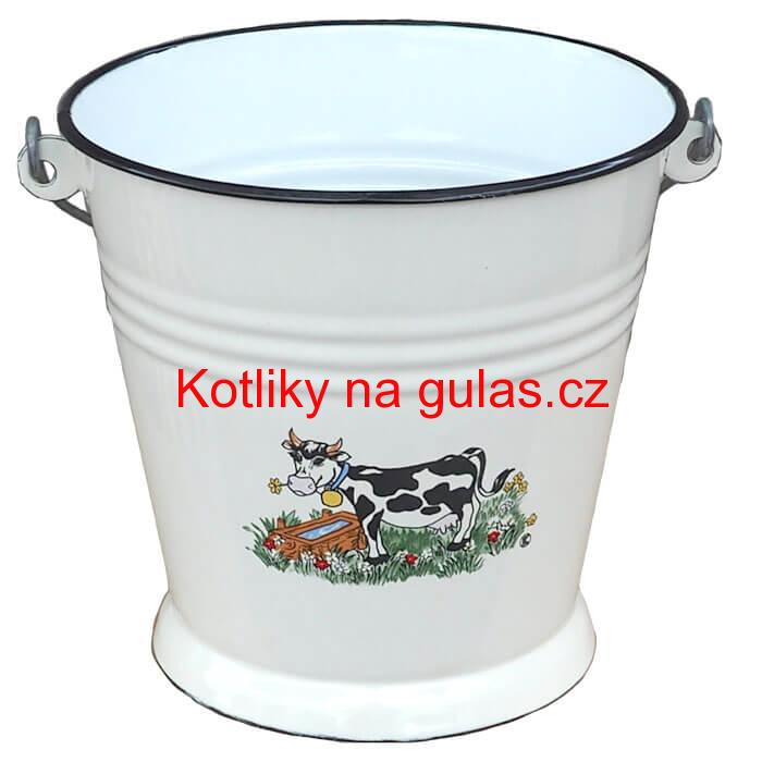 Smaltované vědro 5 L DECOR