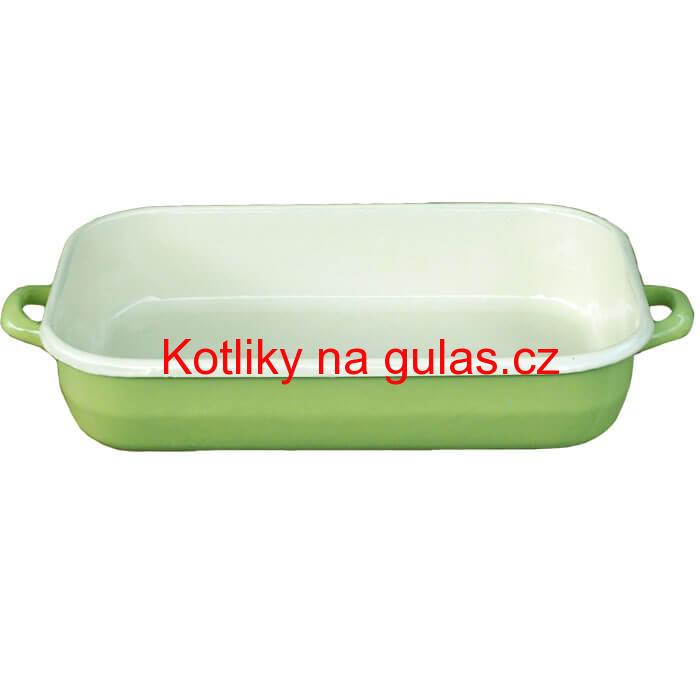Smaltovaný pekáč 46 x 24 cm GREEN