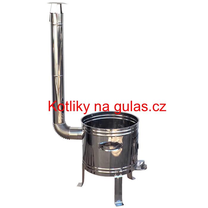 Nerezová kotlina s povrchovou antikorovou úpravou 36 cm INOX