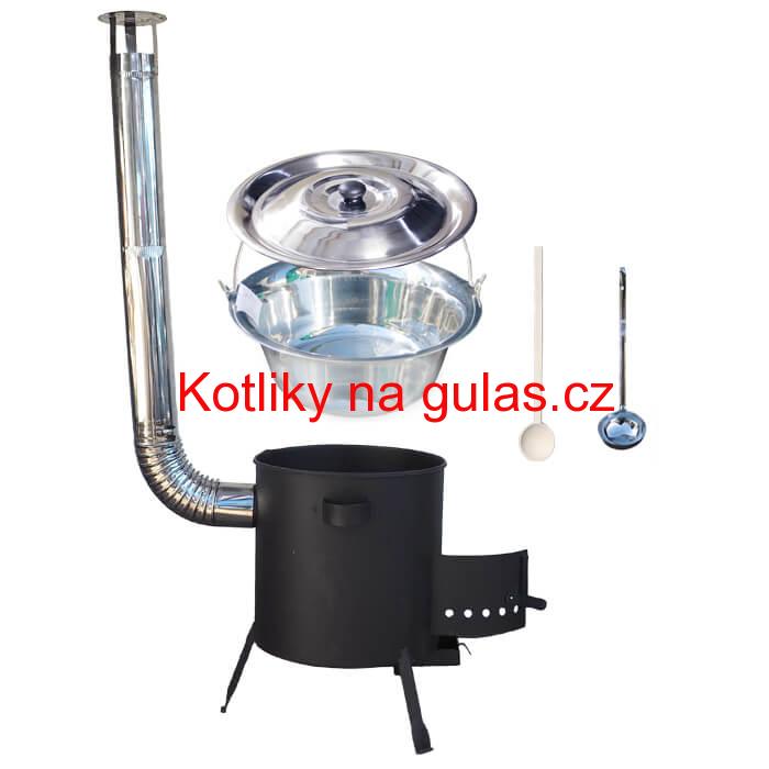 Nerezový kotlík 20 L (1,2 mm) + žáruvzdorná kotlina (1 mm) 42 PLUS 600