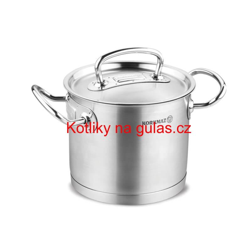Sada nerezových hrnců s poklicí + rendlík 2 + 1 ks 5 L, 9 L, 1,5 L
