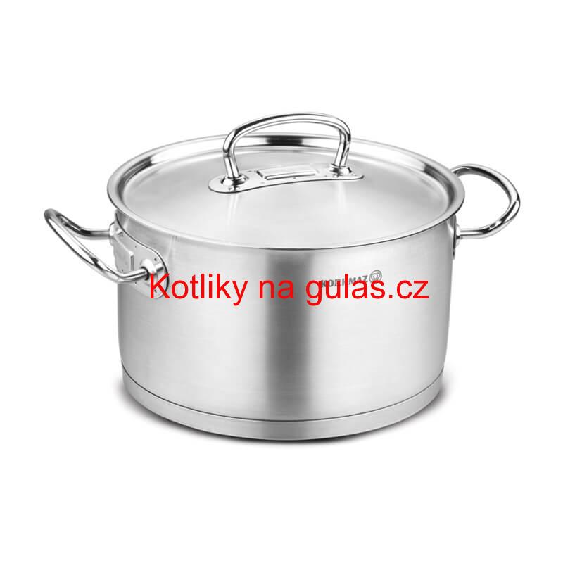 Sada nerezových hrnců s poklicí + rendlík 2 + 1 ks 6 L, 10 L, 2,8 L