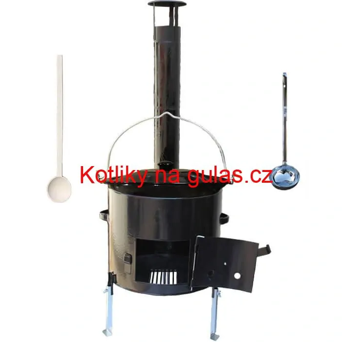 Smaltovaný kotlík 30 L + smaltovaná kotlina 45 Easy party