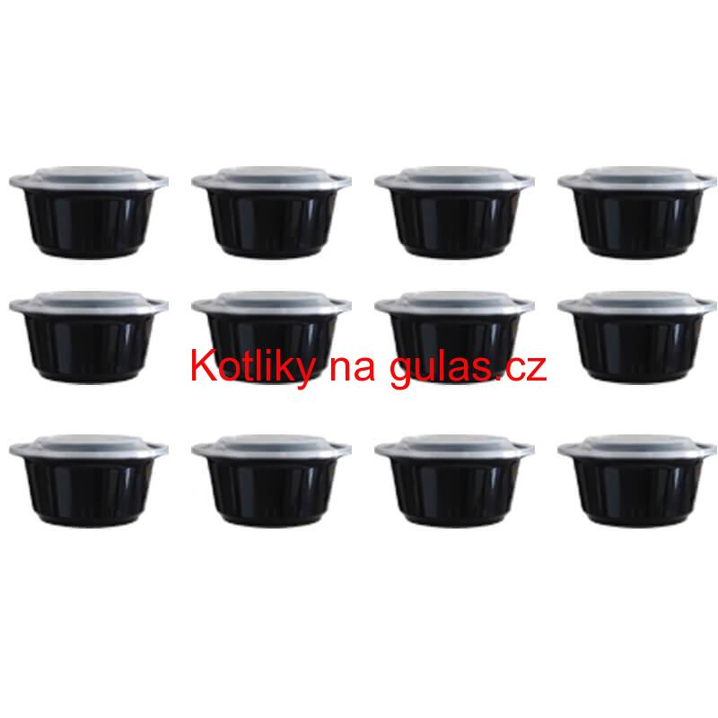 Nerezový kotlík 20 L (1,2 mm) + nerezová kotlina 42 INOX + vařečka + misky 12 ks