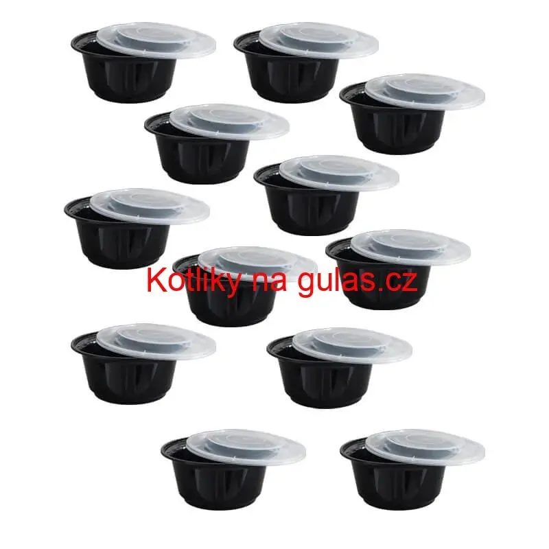 Smaltovaný kotlík 13 L + nerezová kotlina 36 INOX + misky 12 ks