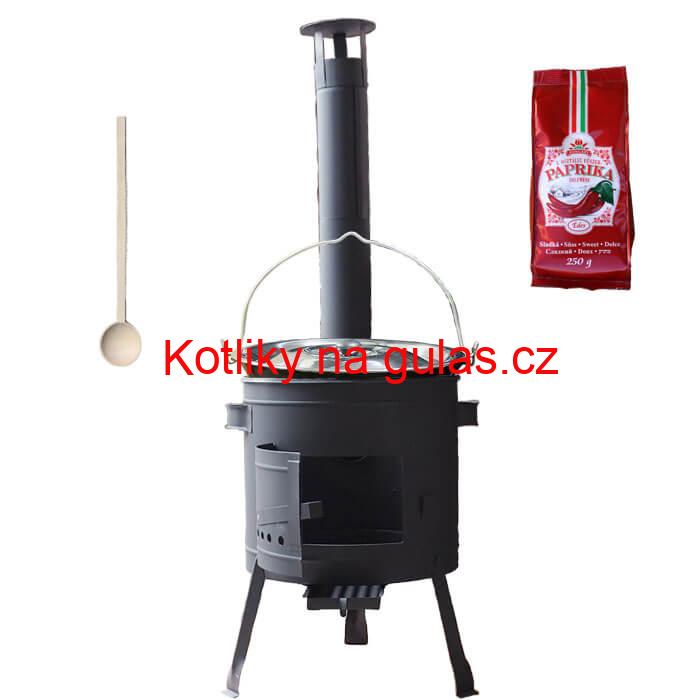 Smaltovaný kotlík 22 L (1,2 mm) + silnostěnná (1,5 mm) žáruvzdorná kotlina BALKY STRONG 42 PLUS 600
