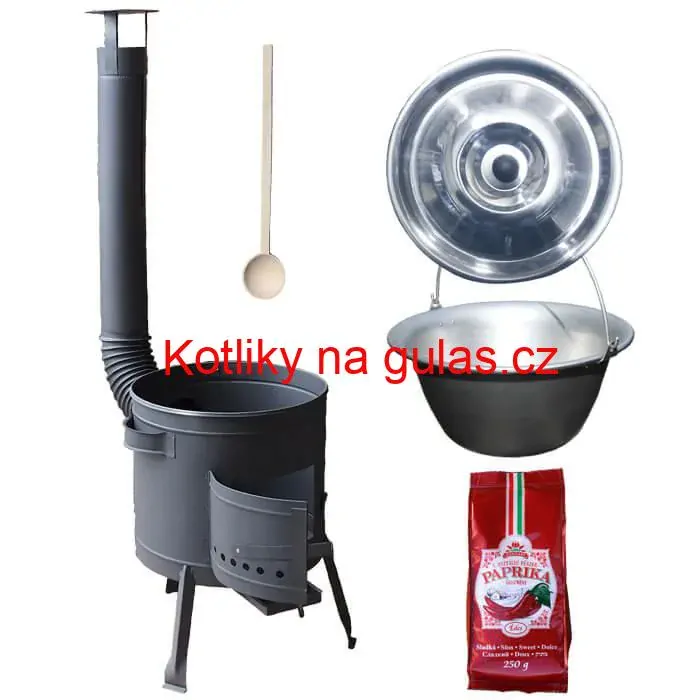 Nerezový kotlík 20 L (1,5 mm) + silnostěnná (1,5 mm) žáruvzdorná kotlina BALKY STRONG 42 PLUS 600