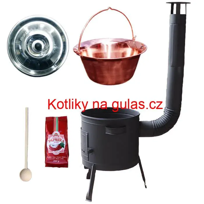Měděný kotlík 20 L (1,2 mm) + silnostěnná (1,5 mm) žáruvzdorná kotlina BALKY STRONG 42 PLUS 600