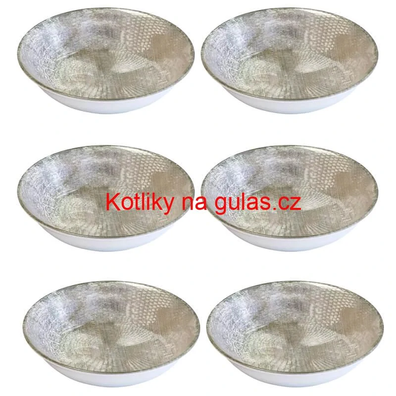 Souprava keramických talířů 18 ks GREY
