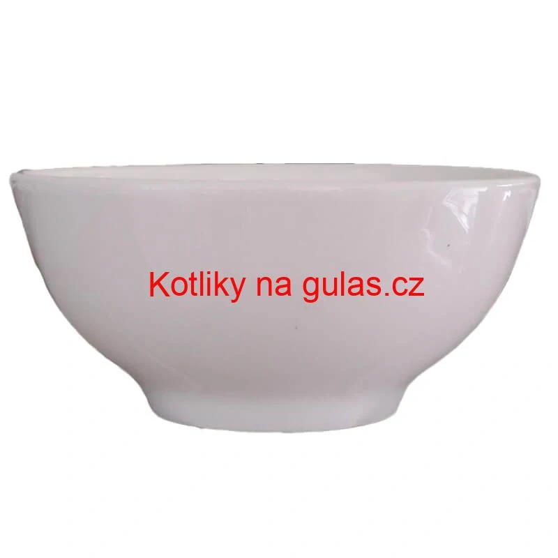 Keramické misky na servírování guláše 15 cm 6 ks bílé
