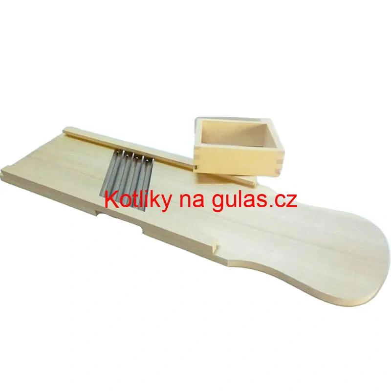 Ruční dřevěný kráječ zelí 4 nože 93 x 23,5 cm (obrovský)