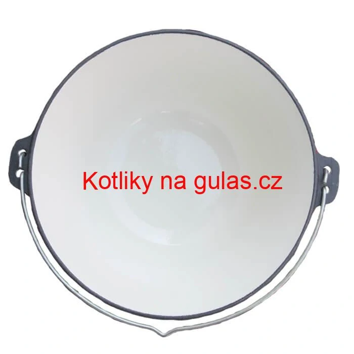 Litinový kotlík 22 L - smaltovaný povrch