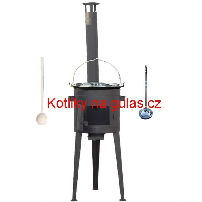 Smaltovaný kotlík 30 L (1,2 mm) + vysoká kotlina 47 cm (2 mm) HODO PLUS 600