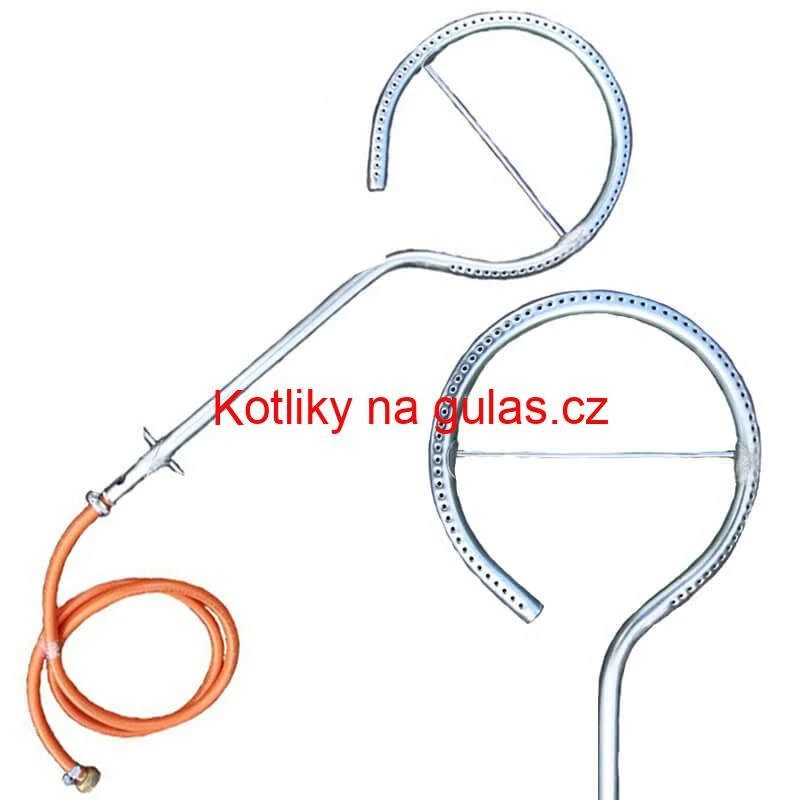Smaltovaný kotlík (1,2 mm) 25 L + plynový hořák k PB + nízká kotlina 42 PLUS 600 + nerezová poklice INOX