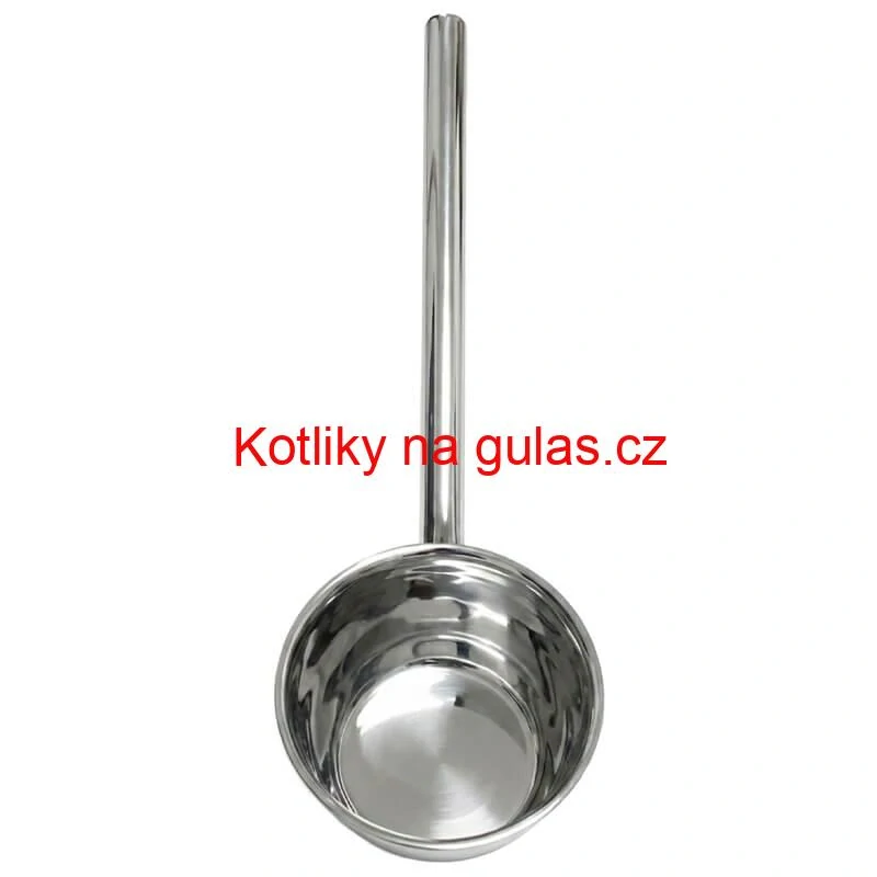 Nerezová naběračka na vodu 12 cm s dlouhou rukojetí – pevná a praktická