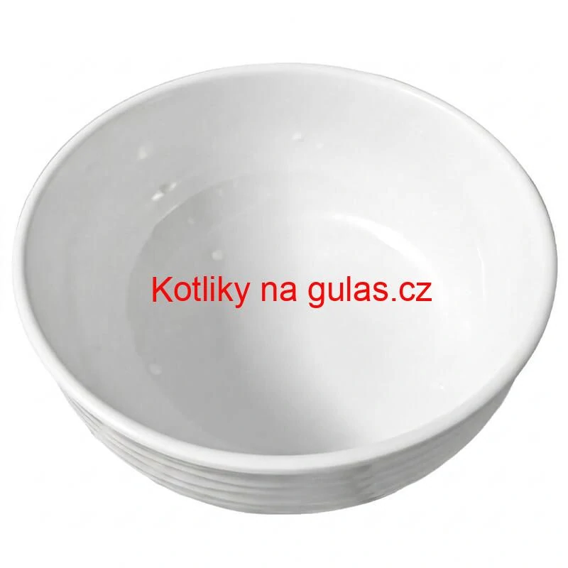 Prémiová bílá miska s kamennou strukturou 750 ml