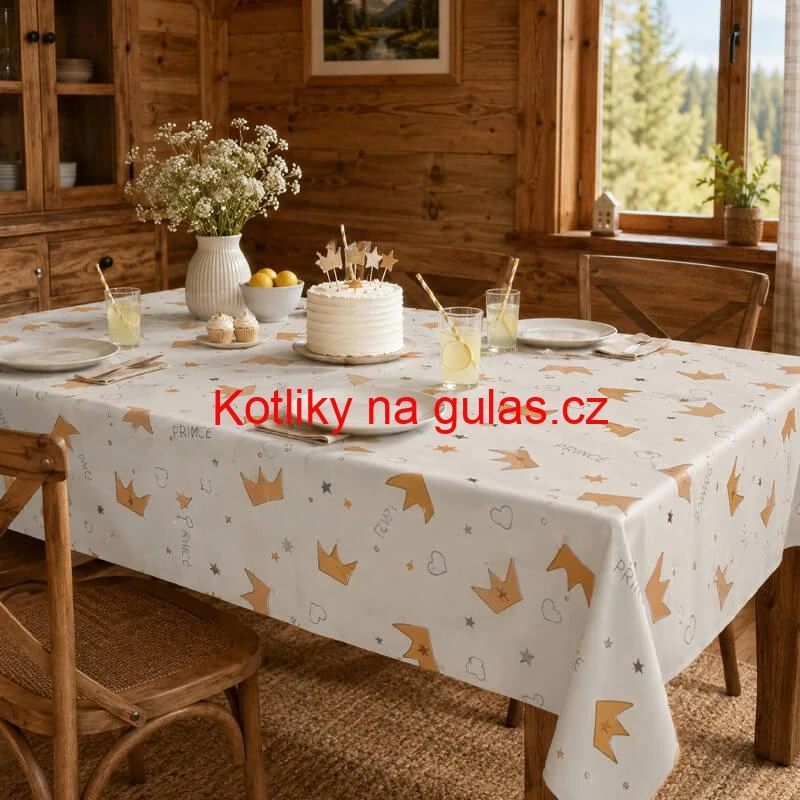 Dětský omyvatelný PEVA ubrus Prince 137 × 183 cm