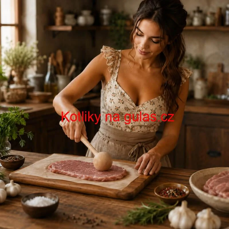 Dřevěný tlouček na maso 29 cm