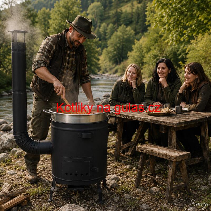 Silnostěnná kotlina 45 cm (2 mm) STRONG + žáruvzdorná barva Plus 600