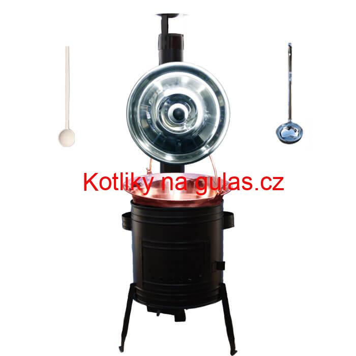 Měděný kotlík 14 L (1,2 mm) + kovová kotlina 36 PARTY (KOV)