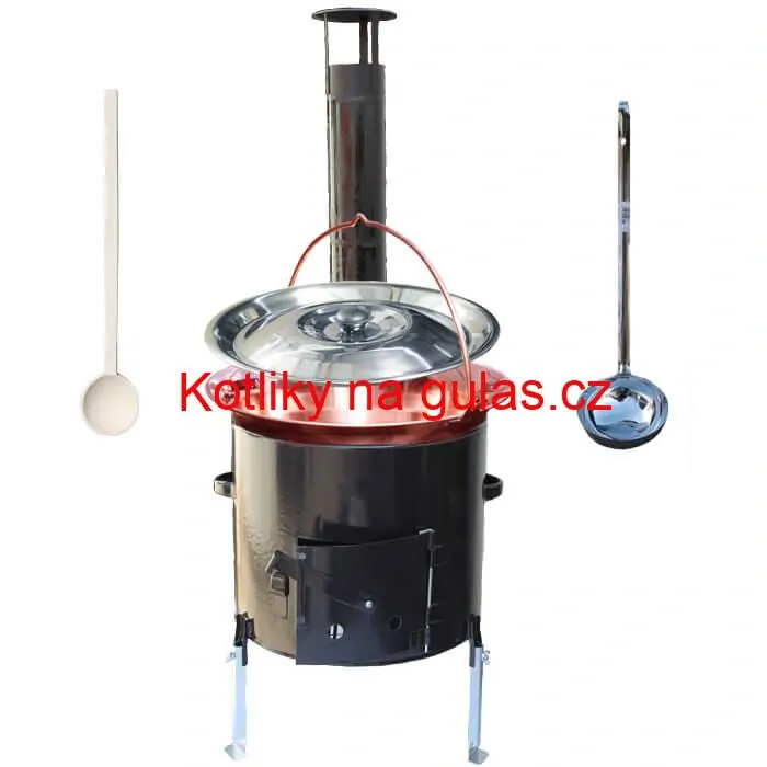 Měděný 30 L + smaltovaná kotlina 45 cm EXCLUSIVE