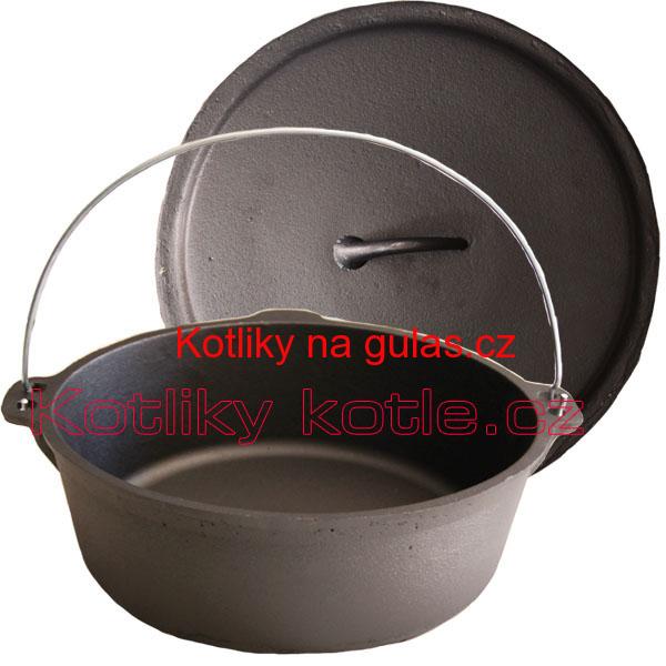 Litinový kotlík 5,5 L + poklice