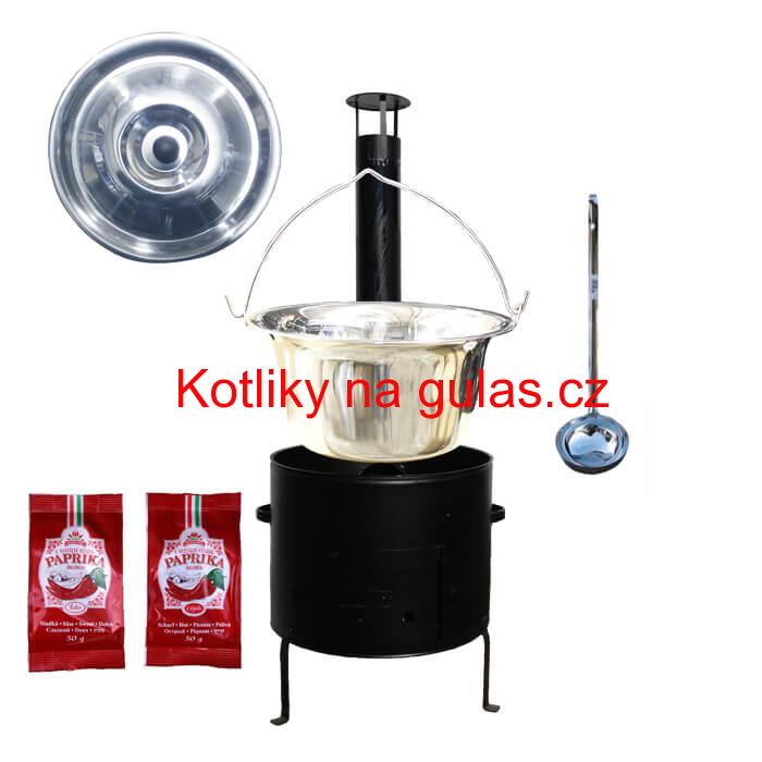 Kotlíkový gulášový set 42 CLASSIC + 20 L nerezový kotlík (1,2 mm)