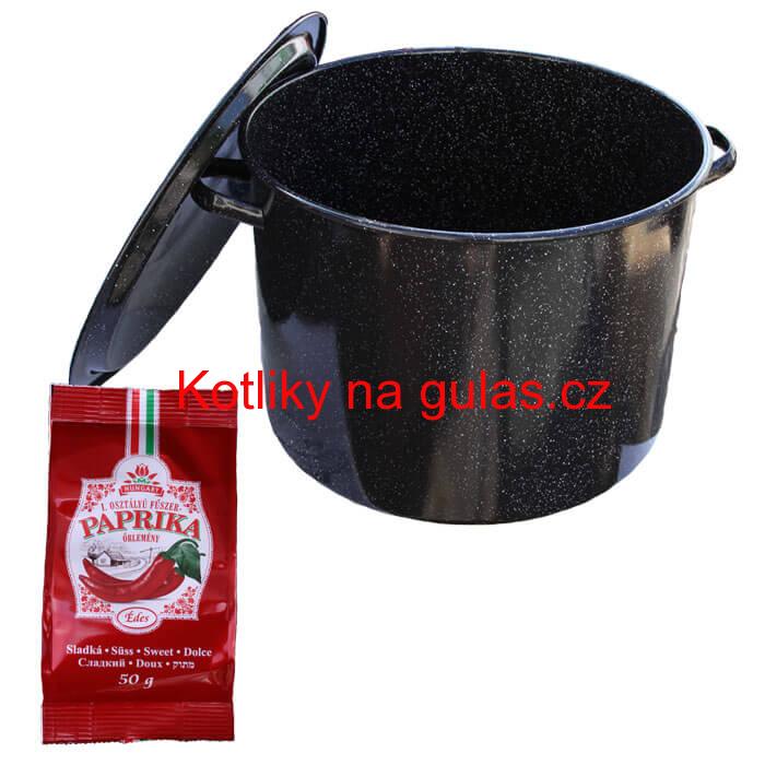 Smaltovaný hrnec 50 L + Paprika 50 g
