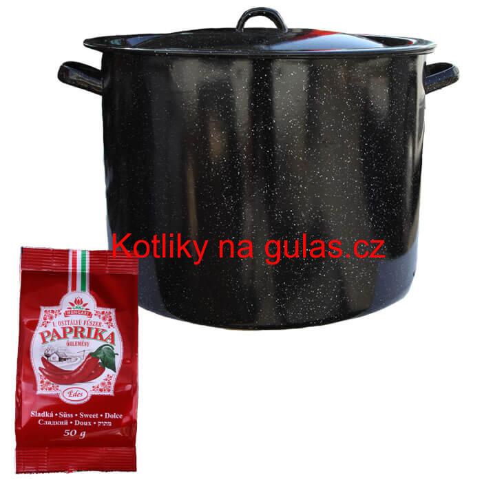 Smaltovaný hrnec 40 L + Paprika 50 g