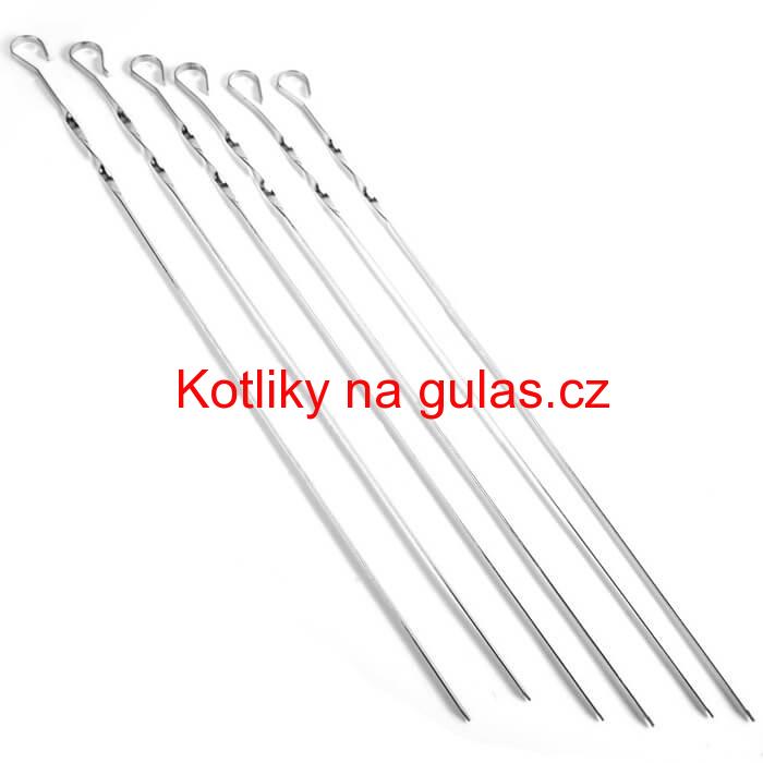 Jehly na špízy 6 ks, 56 cm